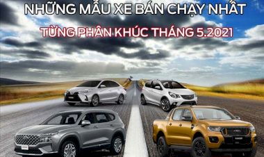 Ford Ranger top #1 mẫu xe bán tải bán chạy nhất trong tháng 5/2021