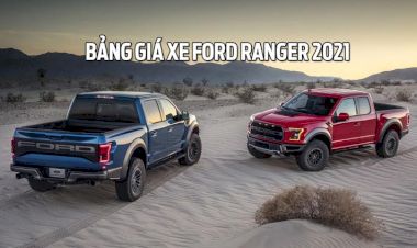 Bảng giá xe Ford Ranger 2021 cập nhật mới nhất 10/2021 tại Ford Long Biên